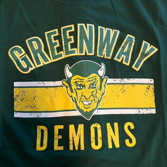 Greenway High School Demons 5 Vtg Large T Lot + New Pin School Mascot 1 T is XL - Picture 15 of 16
